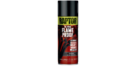 Професійна термостійка фарба до 1000°C U-POL 1K RAPTOR Flameproof в аерозолі