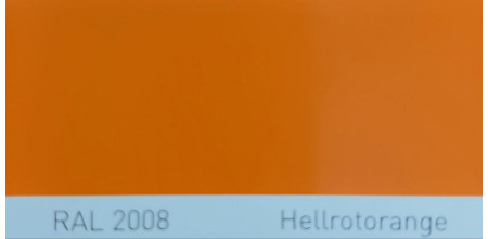 Краска полиуретановая для металла (DTM) Simplex, RAL 2008 HELLROTORANGE, Bright red orange