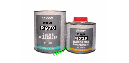 Грунт наполнитель адгезионный акриловый 2K HB BODY P970 Fillsealer Грунт наполнитель адгезионный акриловый 2K HB BODY P970 Fillsealer