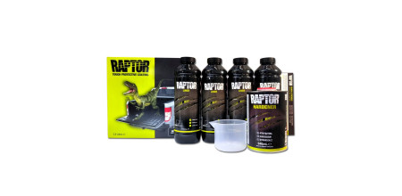 Захисне покриття (фарба) підвищеної міцності U-POL Raptor чорний 4 літри Захисне покриття (фарба) підвищеної міцності U-POL Raptor чорний 4 літри