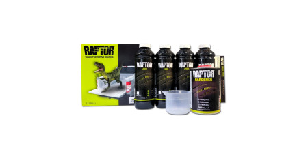 Захисне покриття (фарба) підвищеної міцності U-POL Raptor білий 4 літри